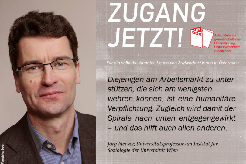 UNDOK-Kampagne ZUGANG JETZT! Jörg Flecker, Universität Wien